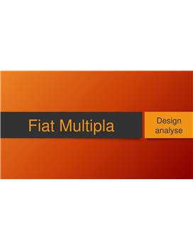 Designanalyse af Fiat Multipla