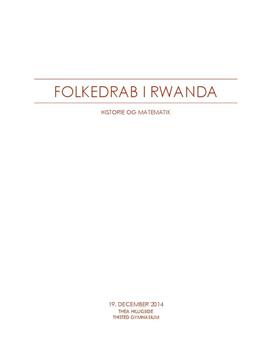 SRP: Folkedrab i Rwanda | Historie A og Matematik A