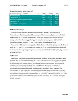 Regnskabsanalyse af Carlsberg 2008-2010
