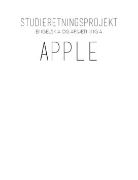 SOP om Apples branding i USA | Engelsk og Afsætning
