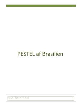 PESTEL-analyse af Brasilien | Afsætning A