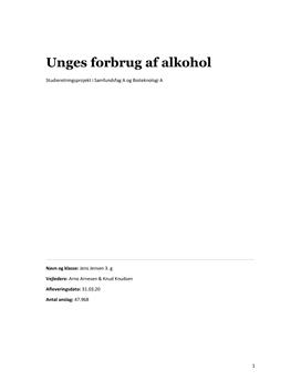 SRP om unge og alkohol i Bioteknologi og Samfundsfag