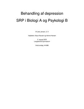 SRP om depression i Biologi A og Psykologi B