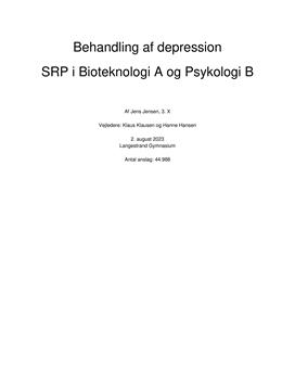 SRP om depression i Bioteknologi A og Psykologi B