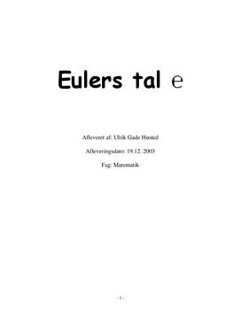 SSO: Eulers tal