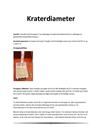 Kraterdiameter | Fysik B