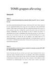 Toms-gruppen | Analyse og redegørelse