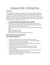 The Body Shop | Company profile
