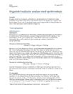 Rapport om Organisk Kvalitativ Analyse og Spektroskopi