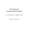 SRO: Differentialligninger og kemiske reaktioners hastighed