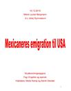 SRO - Mexicaneres immigration til USA