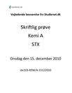 STX Kemi A Eksamen 15. december 2010 - Vejledende besvarelse