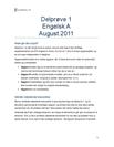 Engelsk A - Delprøve 1 August 2011 (STX) - Vejledende Besvarelse