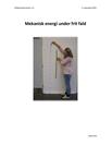 Frit fald - Mekanikkens energisætning - Rapport i Fysik A