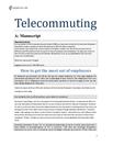 Manuscript og Email om "Telecommuting"