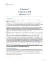 STX Delprøve 1 Engelsk A oktober 2013 med netadgang | Eksempelbesvarelse