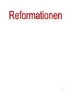 Reformationens årsager og betydning