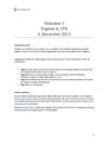 STX Delprøve 1 Engelsk A 3. december 2013 | Vejledning