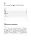 Syntese og titrering af acetylsalicylsyre | Rapport | Bioteknologi