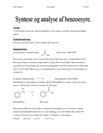 Rapport om Syntese og Analyse af Renhed for Benzoesyre
