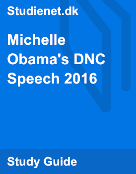 stylistic devices speech michelle obama