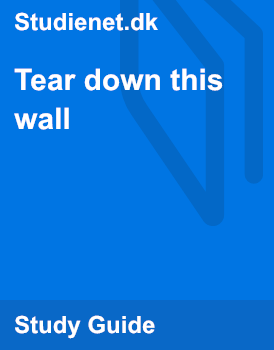 tear down this wall analysis