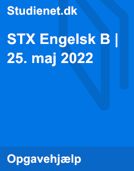 Assignment 1 | STX Engelsk B Fra 25. Maj 2022