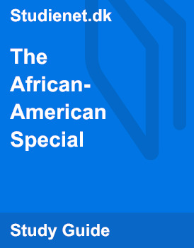 the african american special analytical essay
