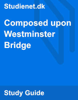composed upon westminster bridge figures of speech