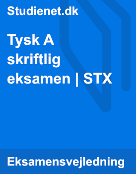 buffet Evne Sømand Tysk A skriftlig eksamen | STX | Studienet.dk