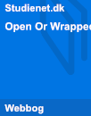 Open Or Wrapped Open Or Wrapped