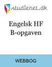 Vejledning til Engelsk HF B-opgaven Vejledning til Engelsk HF B-opgaven