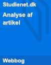 Analyse af artikel | Model & Vejledning Analyse af artikel | Model & Vejledning