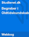 Begreber i Oldtidskundskab | Noter Begreber i Oldtidskundskab | Noter