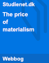 The price of materialism | Analysis The price of materialism | Analysis