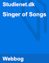 Singer of Songs | Analysis Singer of Songs | Analysis