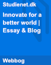 Innovate for a better world | Essay & Blog Innovate for a better world | Essay & Blog