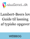 Lambert-Beers lov: Guide til løsning af typiske opgaver Lambert-Beers lov: Guide til løsning af typiske opgaver