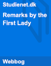 Remarks by the First Lady | Analysis Remarks by the First Lady | Analysis