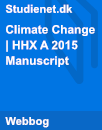 Climate Change | Manuscript Climate Change | Manuscript