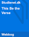This Be the Verse | Analysis This Be the Verse | Analysis