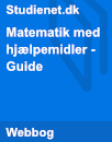 Matematik med hjælpemidler - Guide Matematik med hjælpemidler - Guide