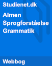 Almen Sprogforståelse Grammatik Almen Sprogforståelse Grammatik