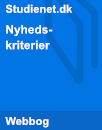 Nyhedskriterier Nyhedskriterier